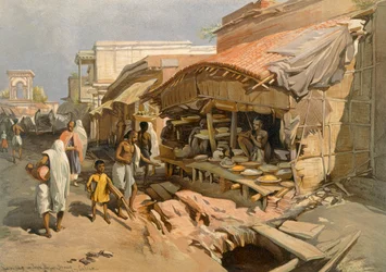 Native Shop in a Calcutta Bazaar, from 
